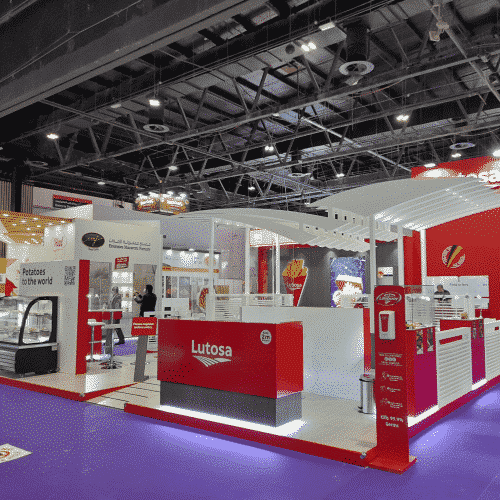Article rebranding stand dubai - A new area for Lutosa