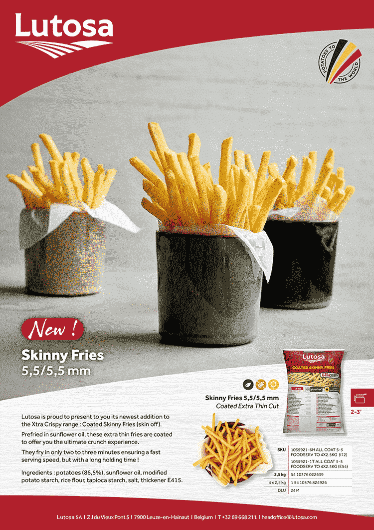Leaflet a4 skinny fries skinoff on cover - Downloads